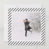 Moderne, grafische Typografie Hochzeit Save The Date (Rückseite)