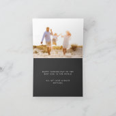 Moderne grafische Typografie Multi Foto Papa Einladung (Innenseite)