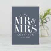 Moderne, grafische und typografische Save the Date (Stehend Vorderseite)