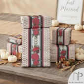 Moderne Granatapfel-Samen-Streifen Geschenkpapier