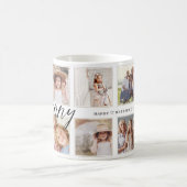 Moderne Granny Script | Entenkinder - FotoCollage Kaffeetasse (Mittel)