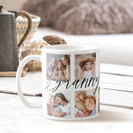 Moderne Granny Script | Entenkinder - FotoCollage Kaffeetasse