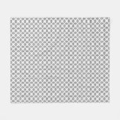 Moderne Graphit-Damaskus-Muster-Fliesendecke Fleecedecke (Vorderseite (Horizontal))
