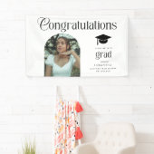 Moderne Gratulation Abschluss Foto Abschluss Bogen Banner (Insitu)