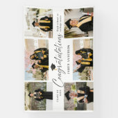 Moderne Gratulation Absolvent 7 Foto-Collage Banner (Vertikal)