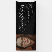 Moderne Gratulation Foto Graduation Party Banner (Vertikal)