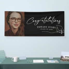 Moderne Gratulation Foto Graduation Party Banner