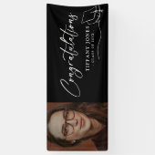 Moderne Gratulation Foto Graduation Party Banner (Vertikal)