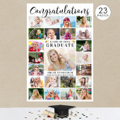 Moderne Gratulation Graduate 23 Foto Collage Poster