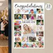 Moderne Gratulation Graduate 23 Foto Collage Poster