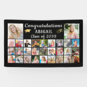 Moderne Gratulation Graduate 29 Foto Collage Banner (Horizontal)