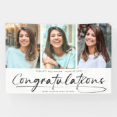 Moderne Gratulationen Graduate 3 FotoCollage Banner (Horizontal)