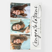 Moderne Gratulationen Graduate 3 FotoCollage Banner (Vertikal)