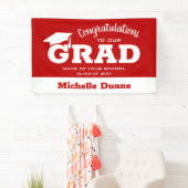Moderne Gratulationen Grand White zu Scarlet Red Banner (Insitu)