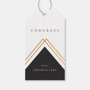 Moderne Gratulations-Faux-Folie Geschenkanhänger