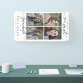 Moderne Gratulationsurkunde Absolventenskript Foto Banner (Messe)