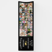 Moderne GRATULIERE ABSOLVENT 53 Foto-Collage-Banne Banner (Vertikal)
