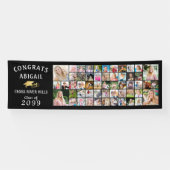 Moderne GRATULIERE ABSOLVENT 53 Foto-Collage-Banne Banner (Horizontal)