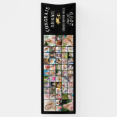 Moderne GRATULIERE ABSOLVENT 53 Foto-Collage-Banne Banner (Vertikal)