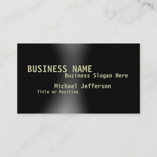 Moderne Grau Black Consultant Business Card Visitenkarte (Vorderseite)