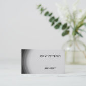 Moderne Grau Consultant Beruflich Business Card Visitenkarte (Stehend Vorderseite)