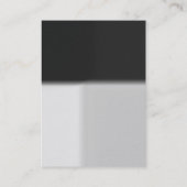 Moderne, grau-gelbe Monogramm-Visitenkarte Visitenkarte (Rückseite)