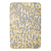 Moderne Grau-, Gold- und Weißgeometrie Badematte (Vorderseite Vertikal)