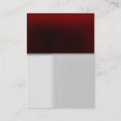 Moderne, grau-rote Monogramm-Visitenkarte Visitenkarte (Rückseite)