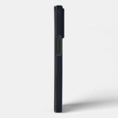 Moderne Grau/Schwarz/Gold Monogramm Case-Mate iPhone Hülle (Rückseite / Rechts)