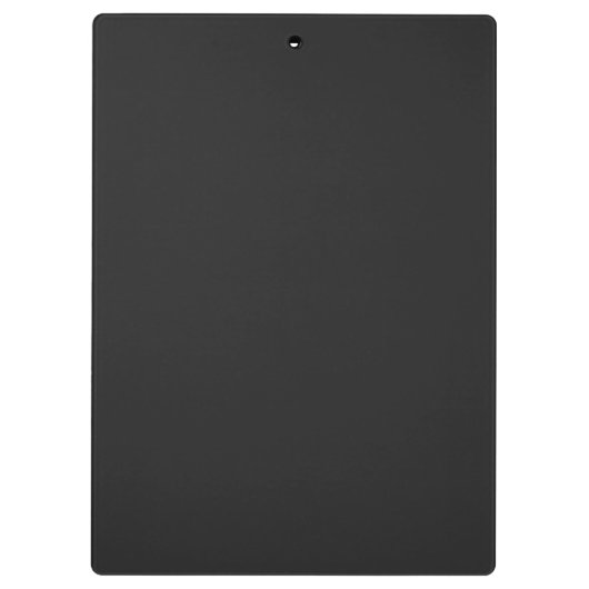 Moderne Grau-Schwarz-Monogramm Klemmbrett (Rückseite)