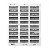 Moderne Grau-Schwarz-Silber-Lilie (Vorne)