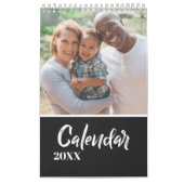 Moderne Grau-Sonderfeier für mehrere Fotos  Kalender (Titelbild)