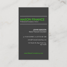 Moderne Grau Vertikal - Berufliche Visitenkarte