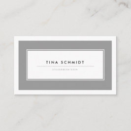 Moderne Grau Visitenkarten Visitenkarte