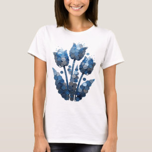 Moderne graue ABSTRACT ART Statement Design T-Shirt