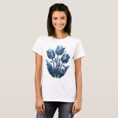 Moderne graue ABSTRACT ART Statement Design T-Shirt (Vorne ganz)
