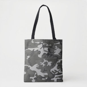 Moderne graue abstrakte Camouflage-Tarnung Tasche