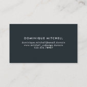 Moderne graue Aquarellfarben - individuelle Visite Visitenkarte (Rückseite)