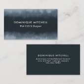 Moderne graue Aquarellfarben - individuelle Visite Visitenkarte (Vorne/Hinten)