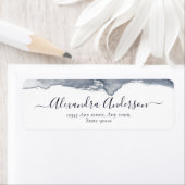 Moderne graue Aquarellkalligraphie Minimal (Insitu)