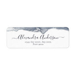 Moderne graue Aquarellkalligraphie Minimal