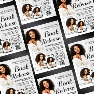 Moderne graue Autorenflyer Buchveröffentlichung Re Flyer