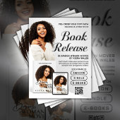 Moderne graue Autorenflyer Buchveröffentlichung Re Flyer