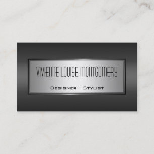 Moderne graue berufliche Designer-Geschäfts-Karte Visitenkarte