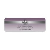 Moderne graue Eggplant Lila Silver Lilie (Vorne)