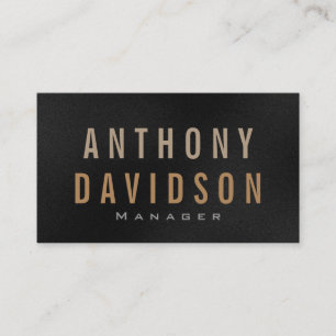 Moderne, graue, fette Textbriefe - Visitenkarte