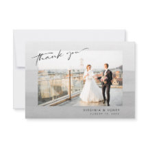 Moderne graue Foto-Hochzeit