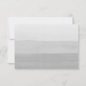 Moderne graue Foto-Hochzeit Dankeskarte (Rückseite)