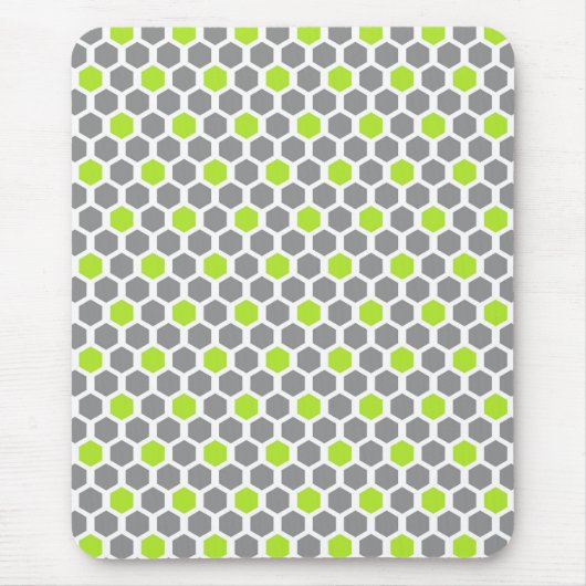 Moderne graue Geometrie Mousepad (Vorne)