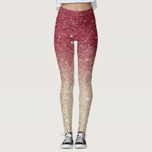 Moderne Graue Glitzer Glitzern Leggings